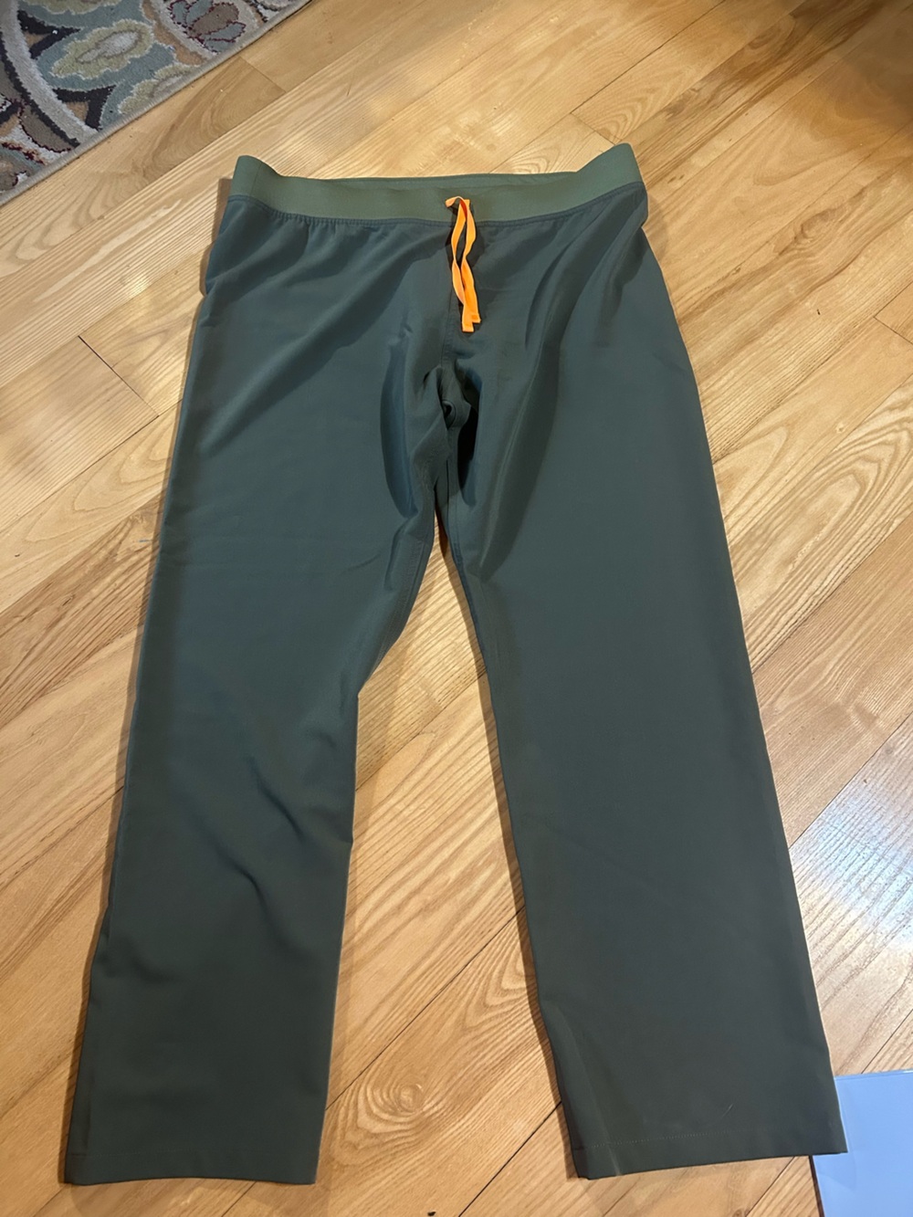 Comfort Stretch Olive Green Women's Drawstring Pants